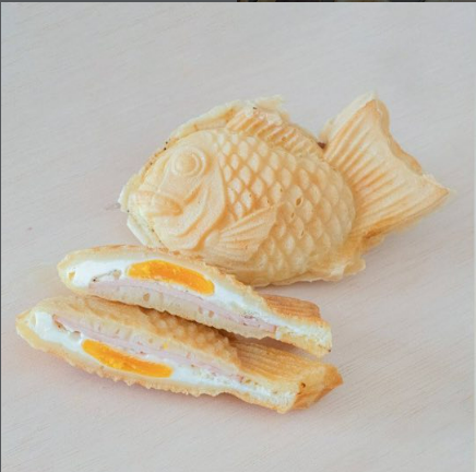 ハムエッグ鯛焼き